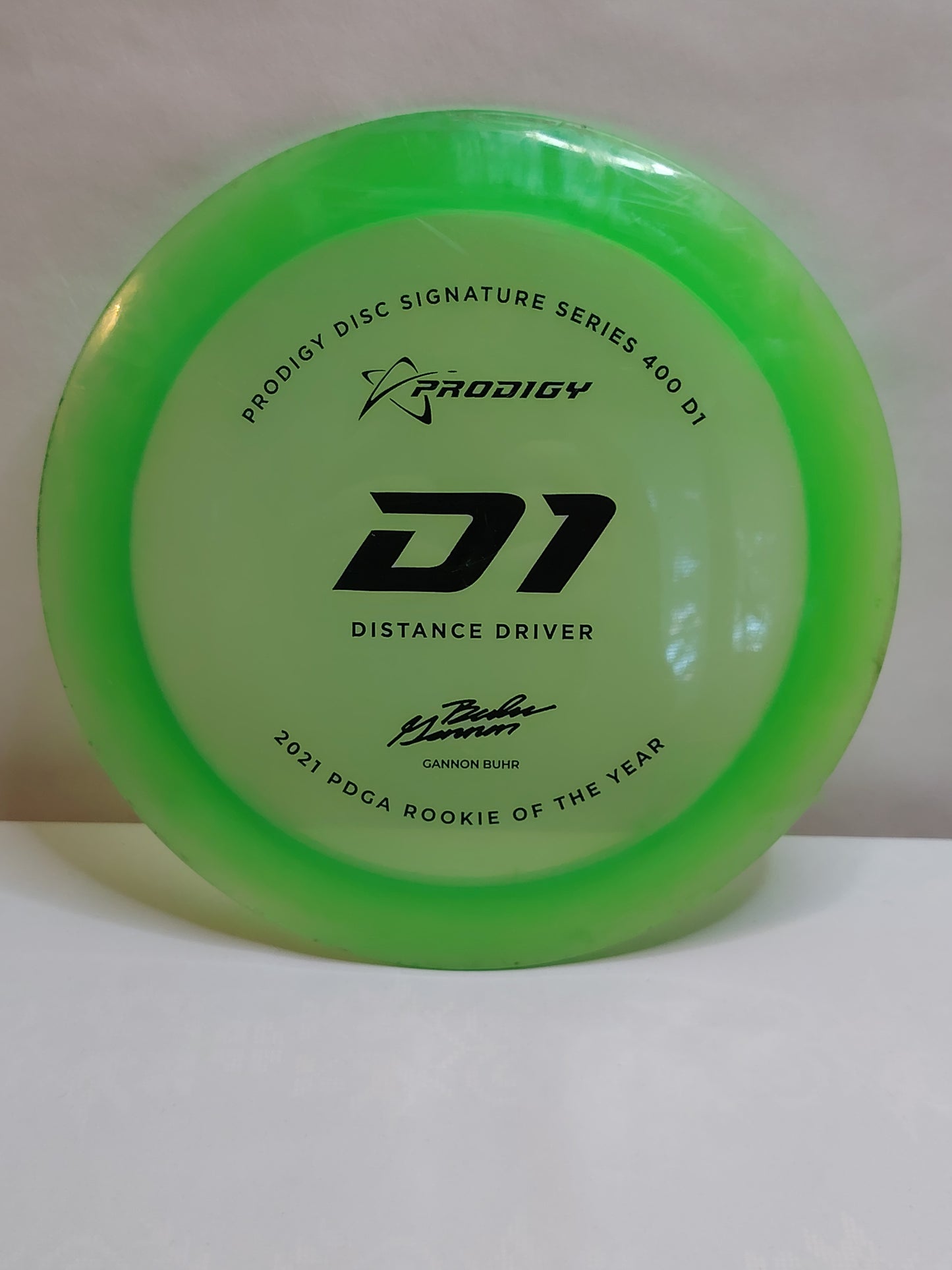 Prodigy D1 (400 Plastic – Signature Series Gannon Buhr 2021 PDGA Rookie of the Year)