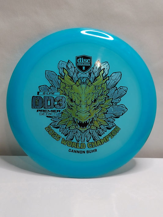 Discmania DD3 – Q-Line, Gannon Buhr Premier Series 2025 World Champion, Sininen, 173 g, Kunto: A-