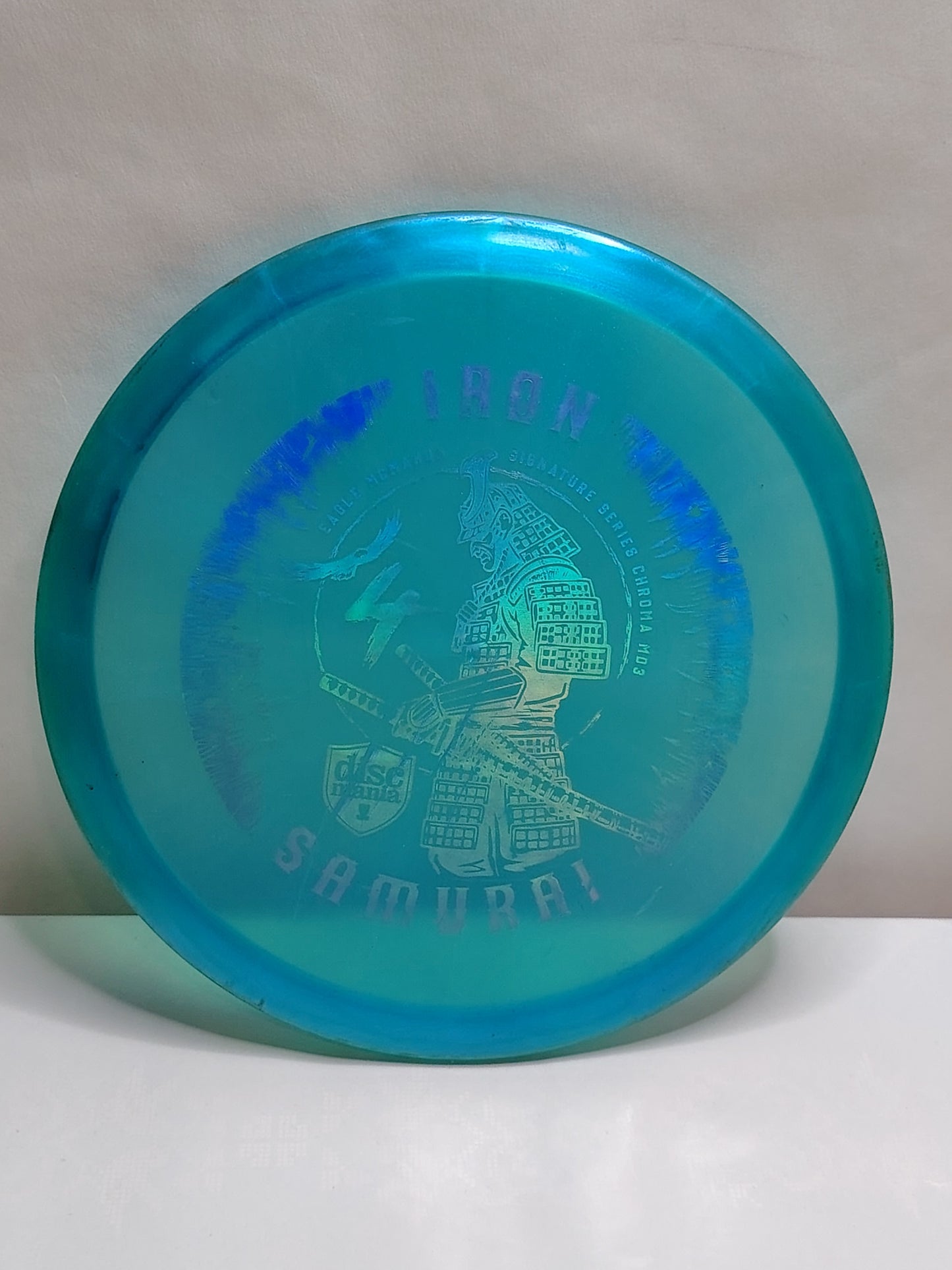 Discmania MD3 – Iron Samurai 4 Chroma, Eagle McMahon Signature Series, Sininen, 176 g, Kunto: B+