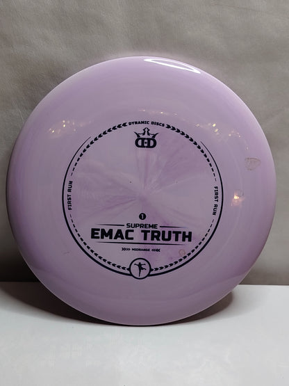 Dynamic Discs First Run Supreme EMac Truth – Violetti, 178 g, Kunto: A
