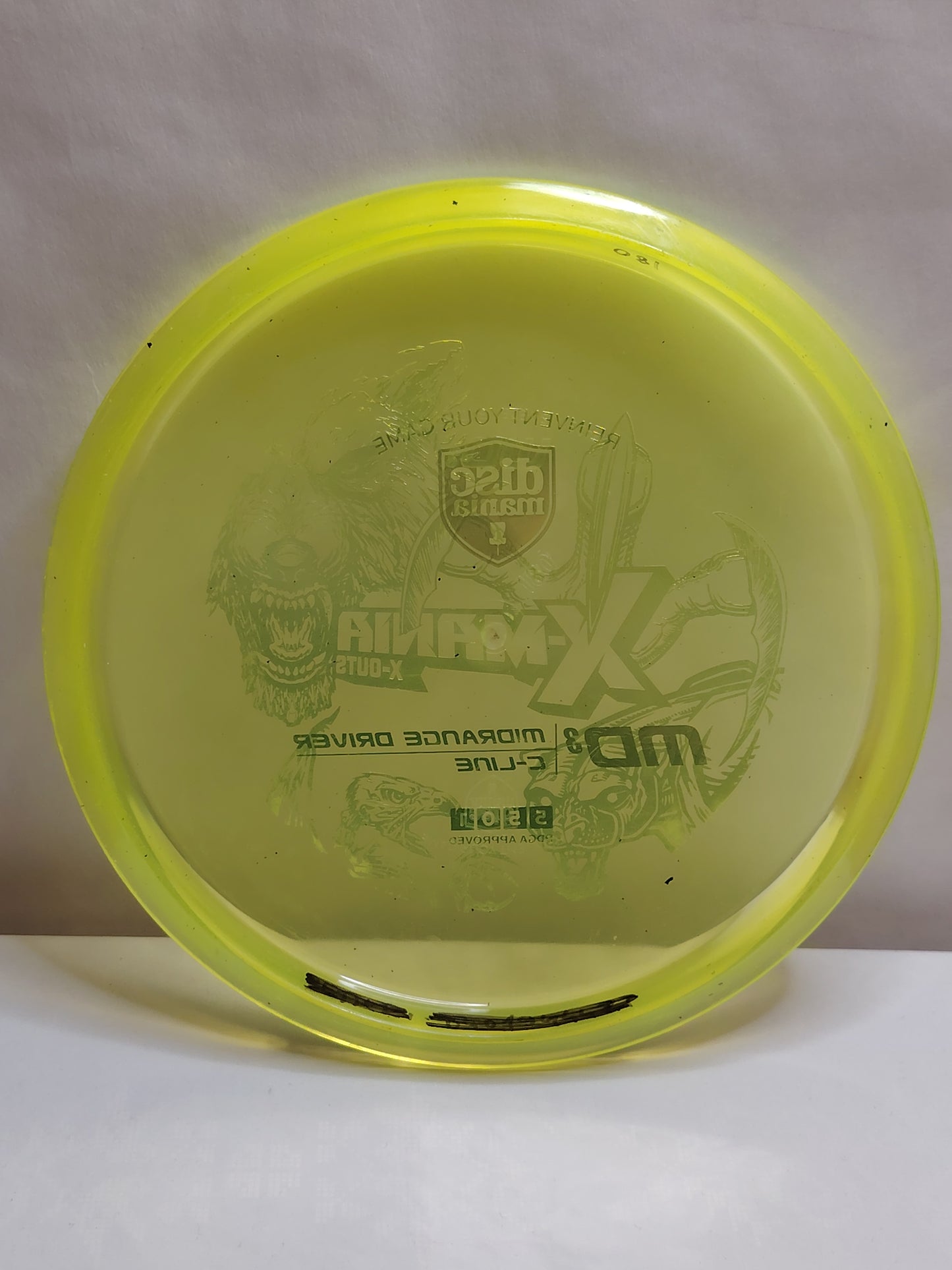 Discmania MD3 – C-Line X-Out Stamp, Vihreä, 180 g, Kunto: A-