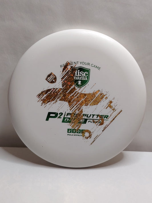 Discmania P2 – D-Line Flex 2, X-Out Stamp, Valkoinen, 173 g, Kunto: Käyttämätön