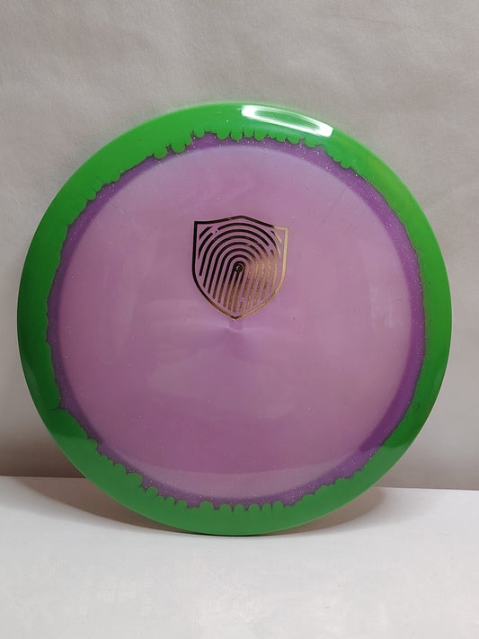 Discmania Color Glow Metal Flake Horizon C-Line DD – DNA Series, Vihreä/Liila, 173 g, Kunto: Käyttämätön