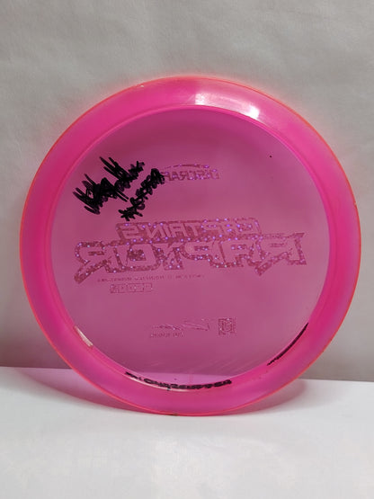 Discraft Captain’s Raptor – First Run, Paul Ulibarri Signature, Pinkki, n. 174 g, Kunto: B+