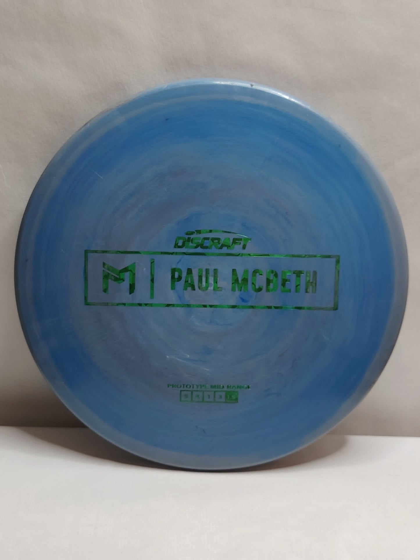 Discraft McBeth Prototype Midrange Malta – Paul McBeth, Sininen, n. 177 g, Kunto: A-