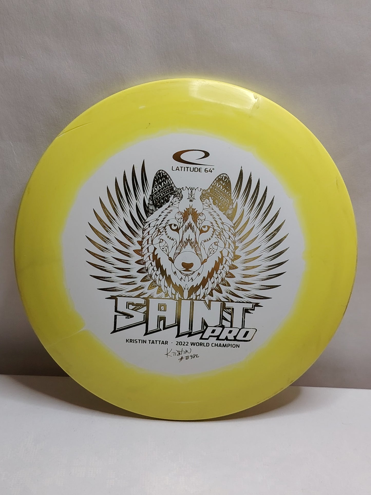 Latitude 64 Gold Orbit Saint Pro – Kristin Tattar 2022 Signature, Keltainen, 173 g, Kunto: A-