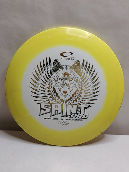 Latitude 64 Gold Orbit Saint Pro – Kristin Tattar 2022 Signature, Keltainen, 173 g, Kunto: A-