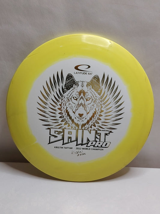Latitude 64 Gold Orbit Saint Pro – Kristin Tattar 2022 Signature, Keltainen, 173 g, Kunto: A-