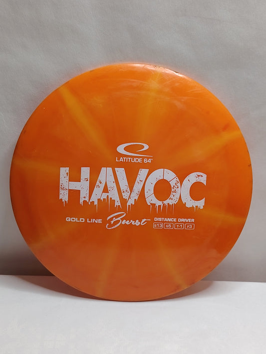 Latitude 64 Havoc – Gold Line Burst, Oranssi, 173 g, Kunto: B+