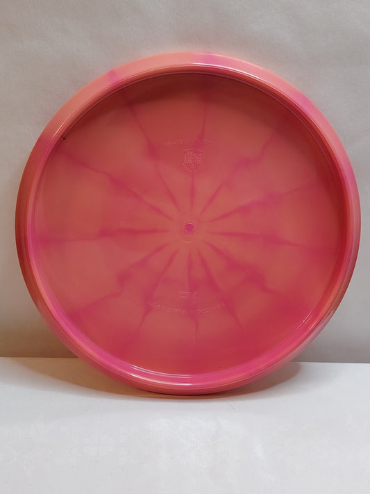 Discmania Lux Vapor P4 – Mini Razor Claw Stamp, Oranssi/Pinkki, 175 g, Kunto: Käyttämätön
