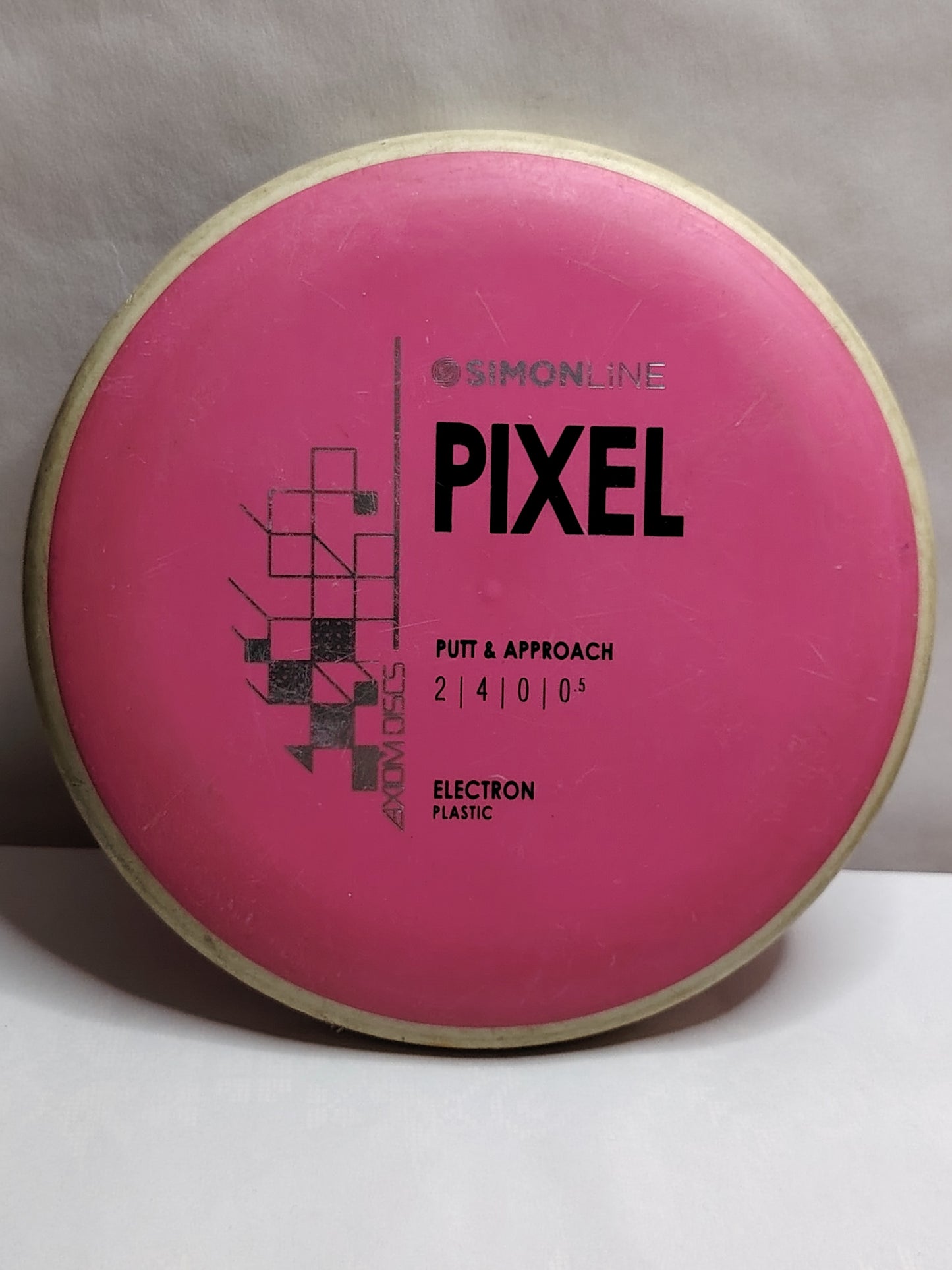 Axiom Discs Pixel – Electron Plastic, Simon Lizotte Simon Line, Pinkki, 171 g, Kunto: B-