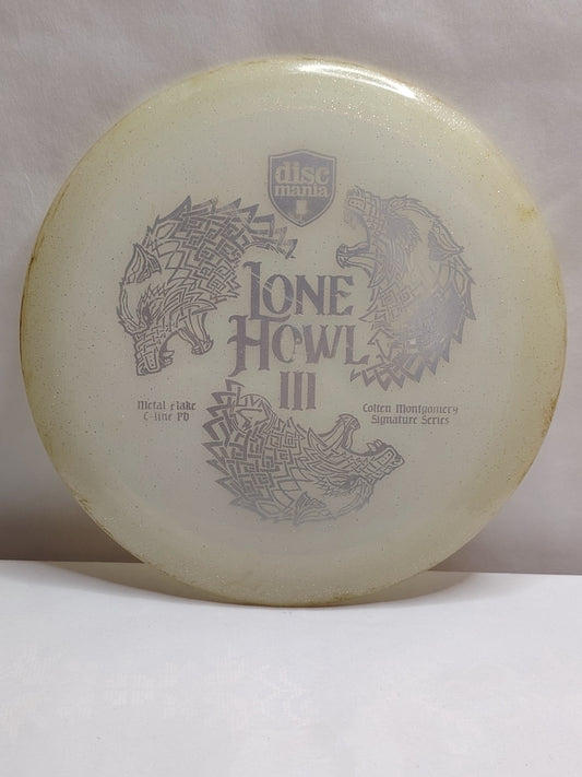 Discmania Metal Flake C-Line PD – Lone Howl 3, Valkoinen, 173 g, Kunto: B+