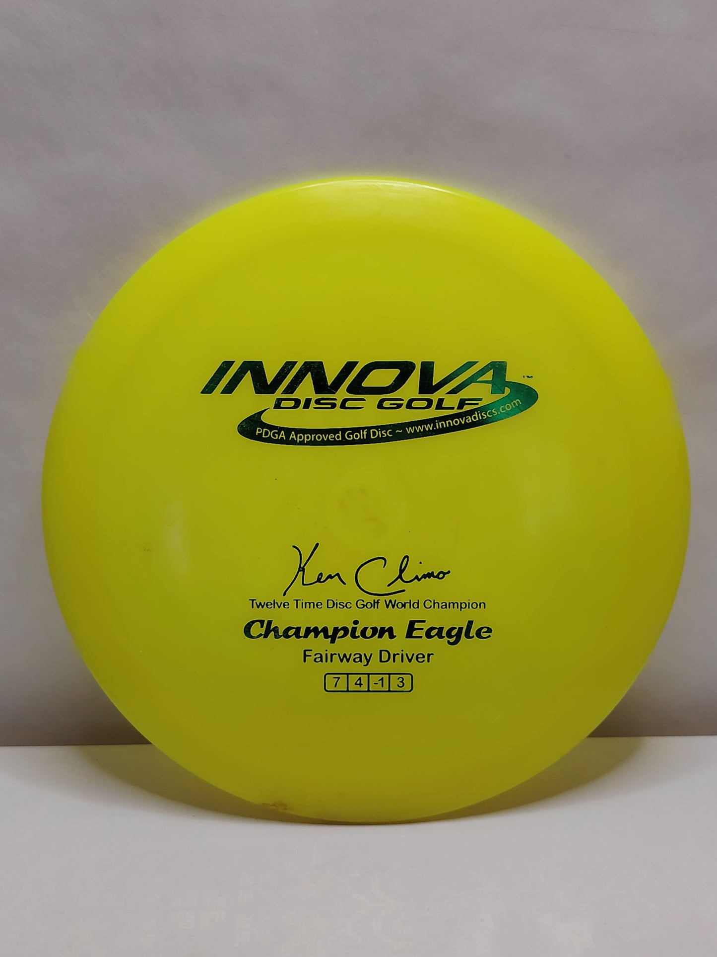Innova Champion Eagle – Ken Climo Signature, Keltainen, n. 175 g, Kunto: B+