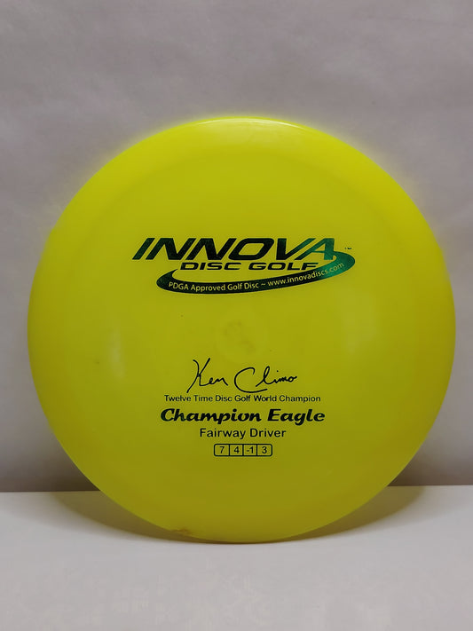 Innova Champion Eagle – Ken Climo Signature, Keltainen, n. 175 g, Kunto: B+