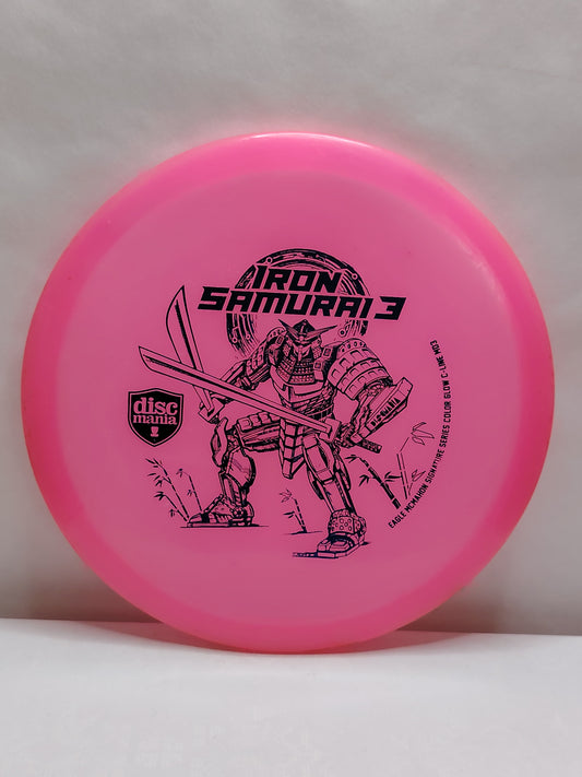 Discmania Iron Samurai 3 – Color Glow C-Line MD3,Eagle Mcmahon, 180 g, Kunto: B+