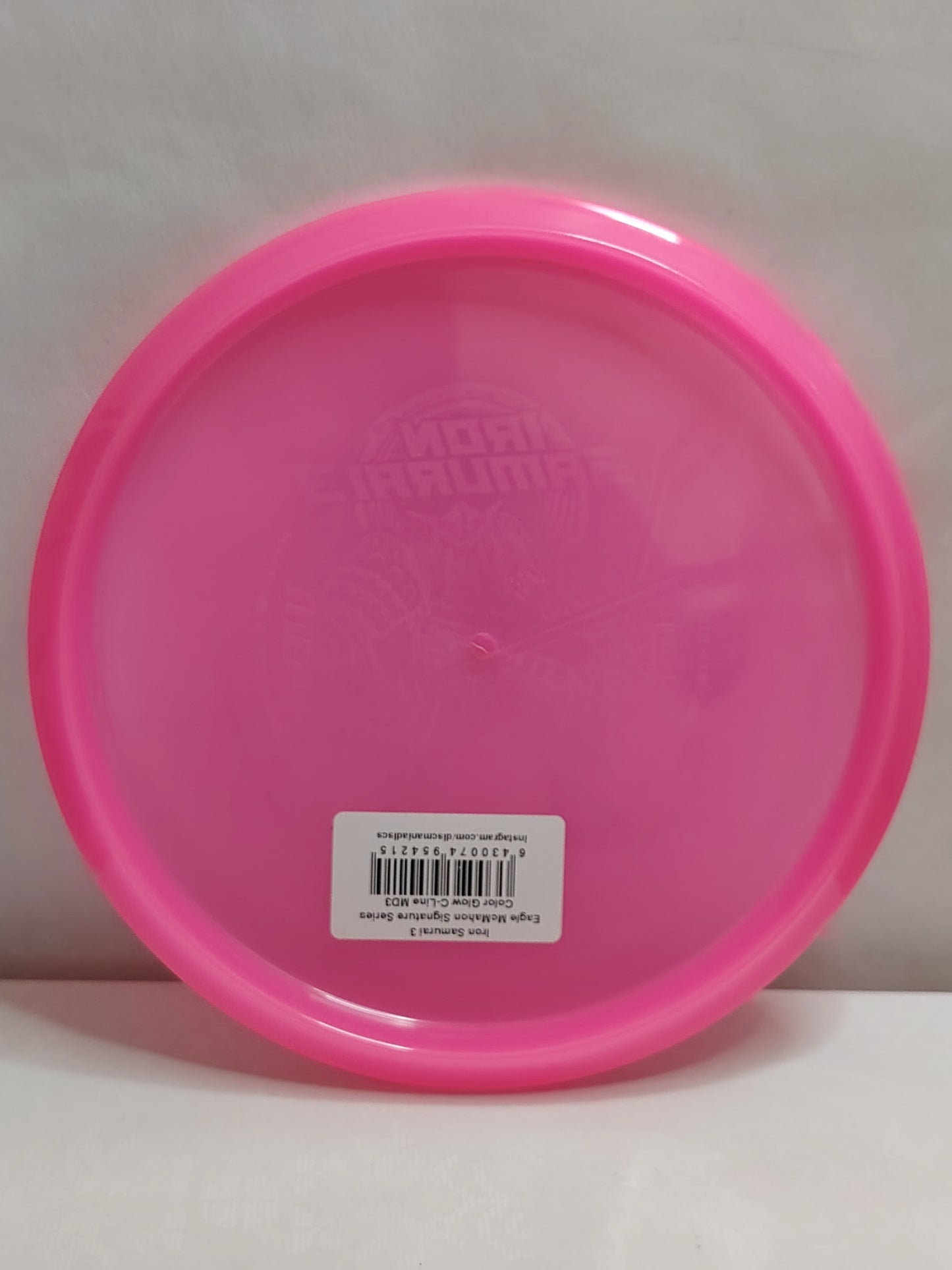 Discmania Iron Samurai 3 – Eagle McMahon Signature Series Color Glow C-Line MD3 – Pinkki, 180 g, Käyttämätön