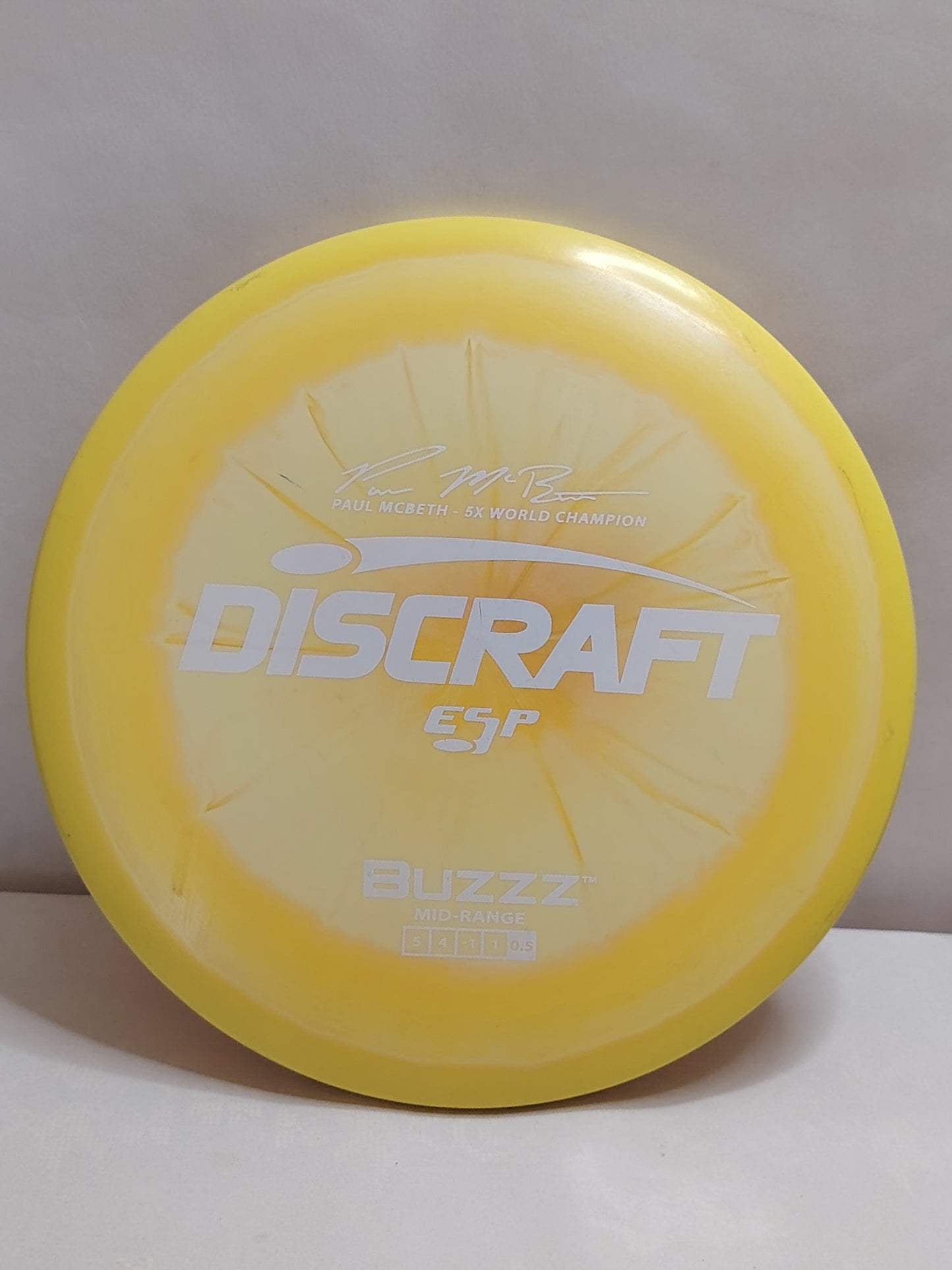Discraft ESP Buzzz Paul McBeth 5X – Keltainen, 177 g, Kunto: A-