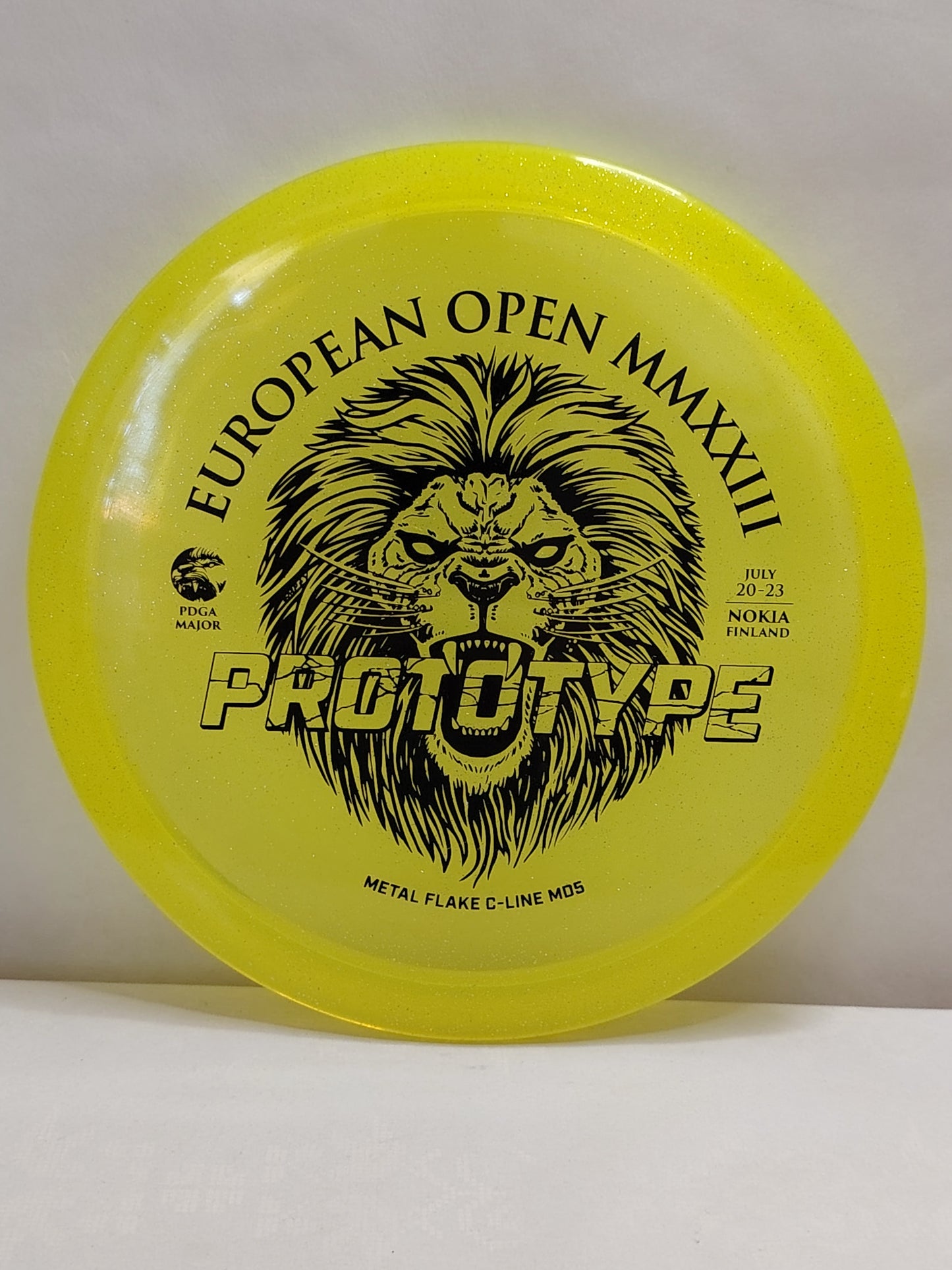 Discmania Metal Flake C-Line MD5 Prototype – Keltainen, 173 g, Käyttämätön