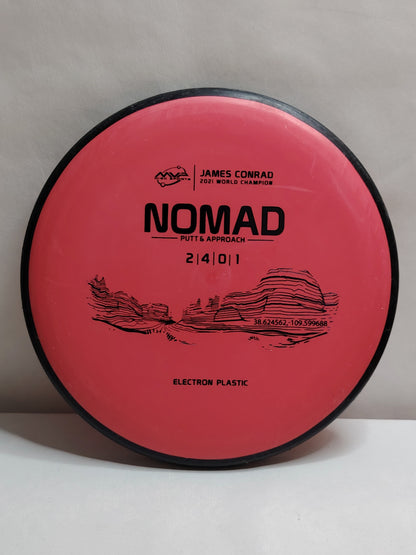 MVP Disc Sports Electron Nomad – James Conrad Signature Series – Punainen, noin 173 g, Kunto: B+