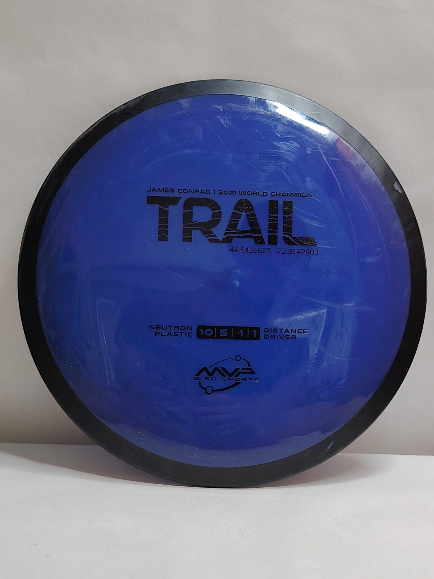 MVP Disc Sports Neutron Trail – James Conrad Edition – Sininen, 167 g, Kunto: B+