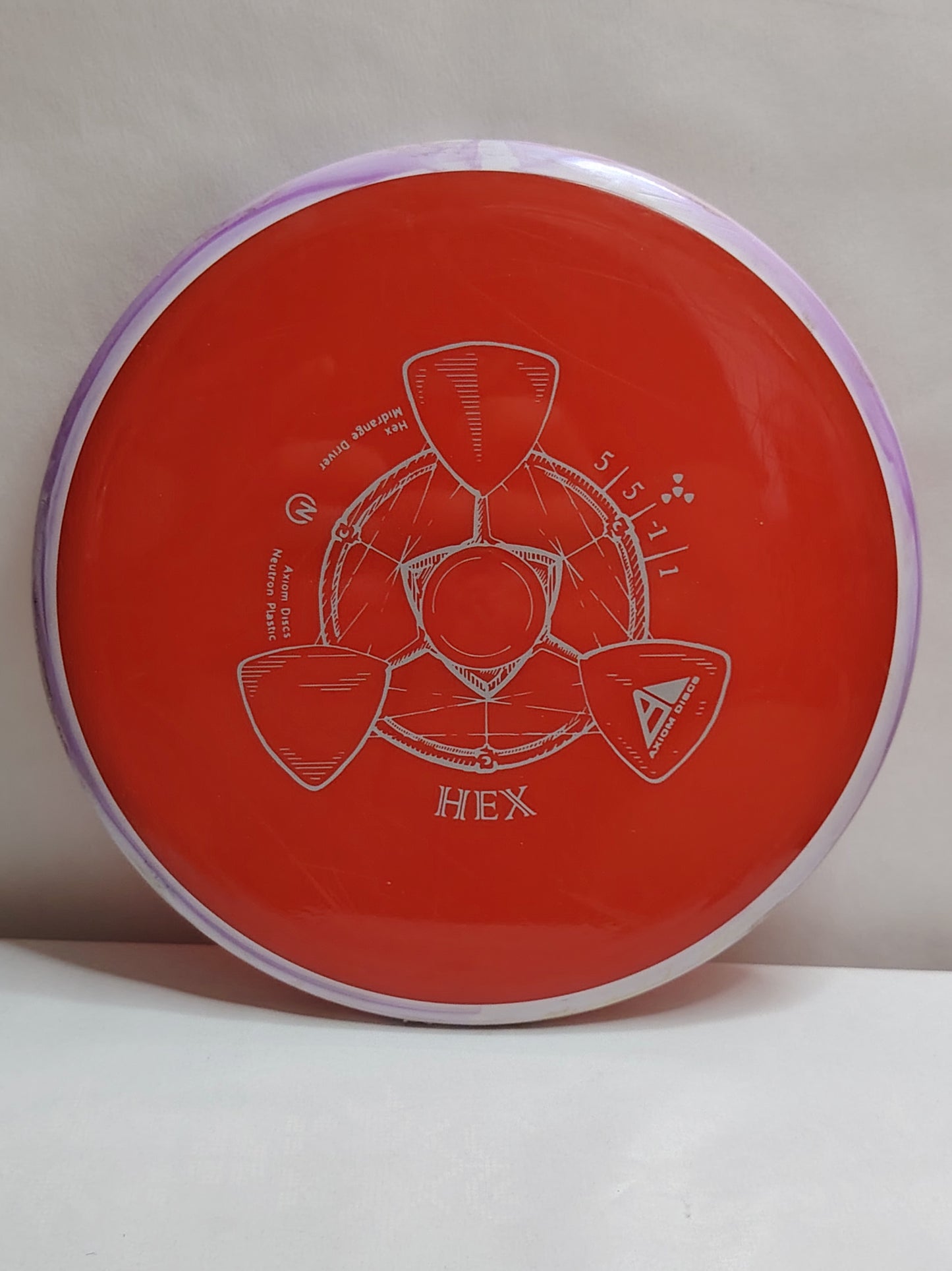Axiom Discs Neutron Hex – Punainen, 167 g, Kunto: B+