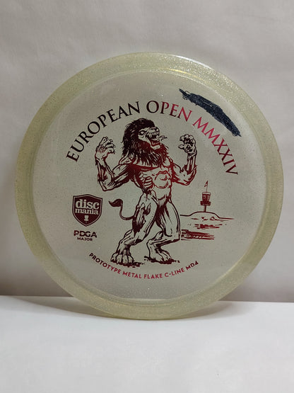 Discmania Prototype Metal Flake C-Line MD4 – European Open 2024 Edition – 178 g, Kunto: A-