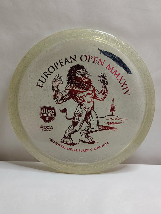 Discmania Prototype Metal Flake C-Line MD4 – European Open 2024 Edition – 178 g, Kunto: A-
