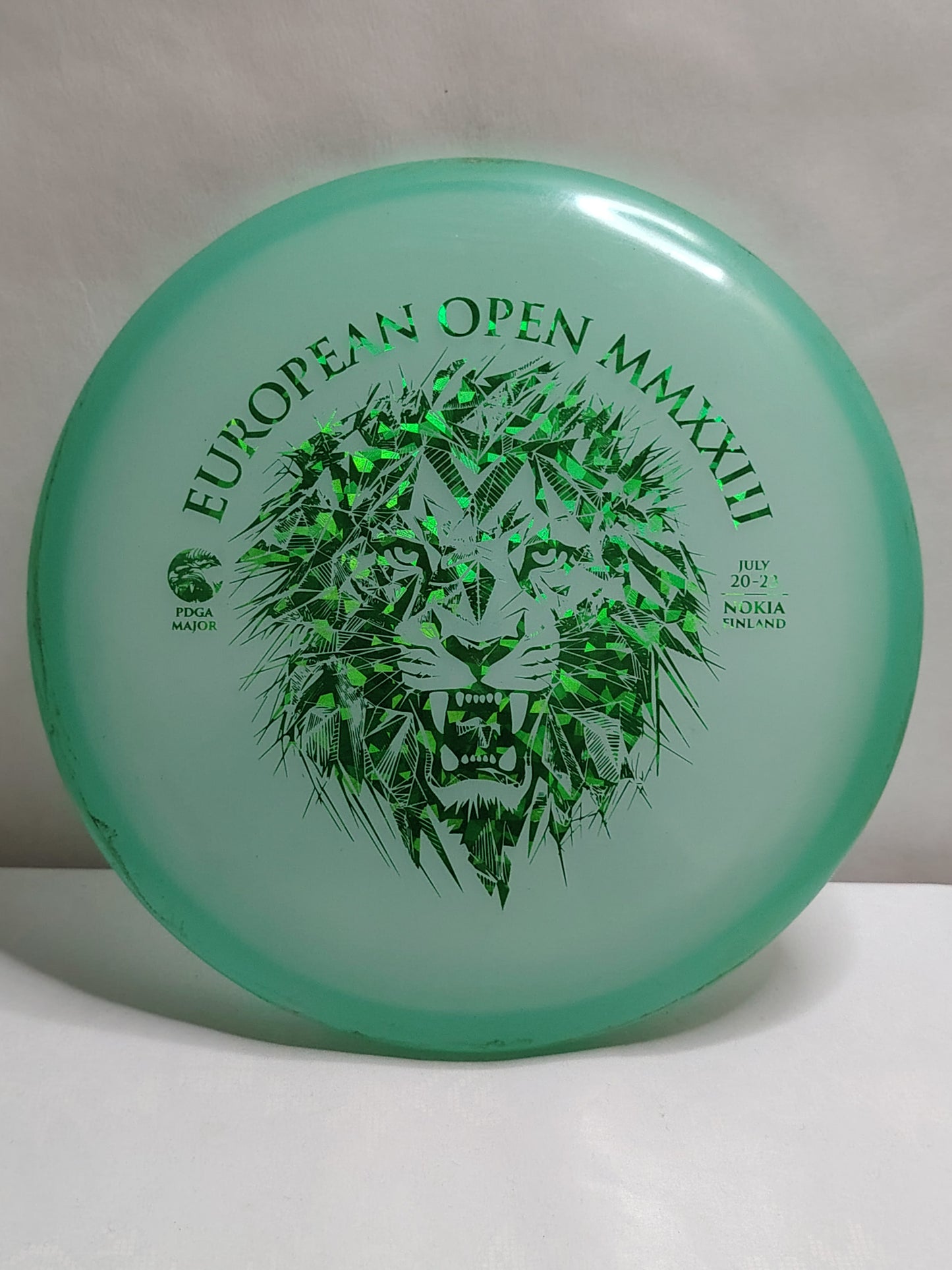 Discmania Color Glow C-Line (Flex 1) P1 – 2023 European Open Edition – Vihreä, 176 g, Kunto: A-