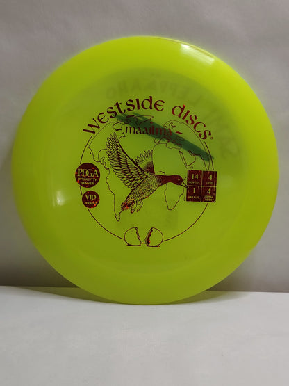 Westside Discs VIP Air World (Maailma) – Keltainen, noin 173 g, Kunto: A-