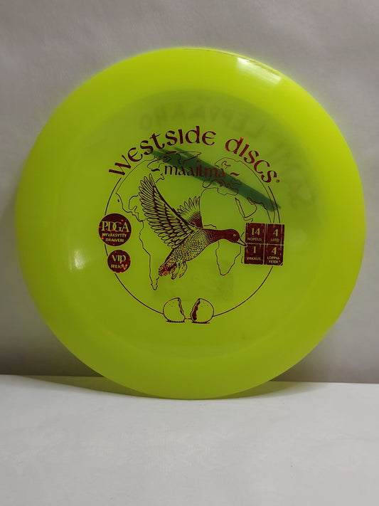 Westside Discs VIP Air World (Maailma) – Keltainen, noin 173 g, Kunto: A-