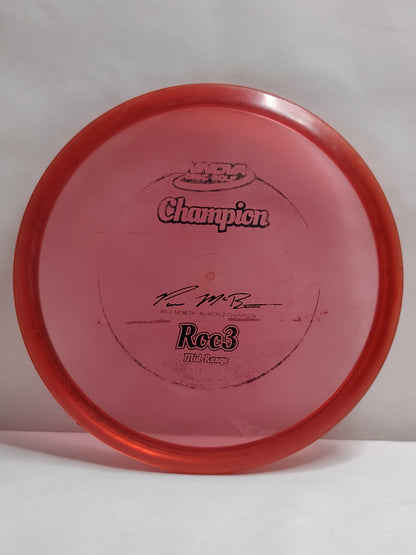 Innova Champion Roc3 – Paul McBeth 4x World Champion – Punainen, noin 180 g, Kunto: B