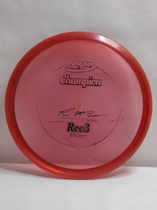 Innova Champion Roc3 – Paul McBeth 4x World Champion – Punainen, noin 180 g, Kunto: B