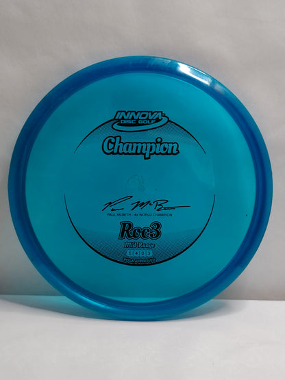 Innova Champion Roc3 – Paul McBeth 4x World Champion – Sininen, 180 g, Kunto: B+