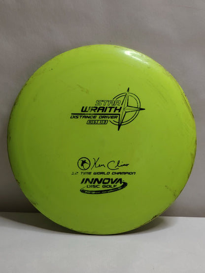 Innova Star Wraith – Ken Climo – Keltainen, 173–175 g, Kunto: B