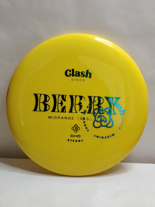 Clash Discs Steady Berry Misprint – Keltainen, noin 177 g, Kunto: A