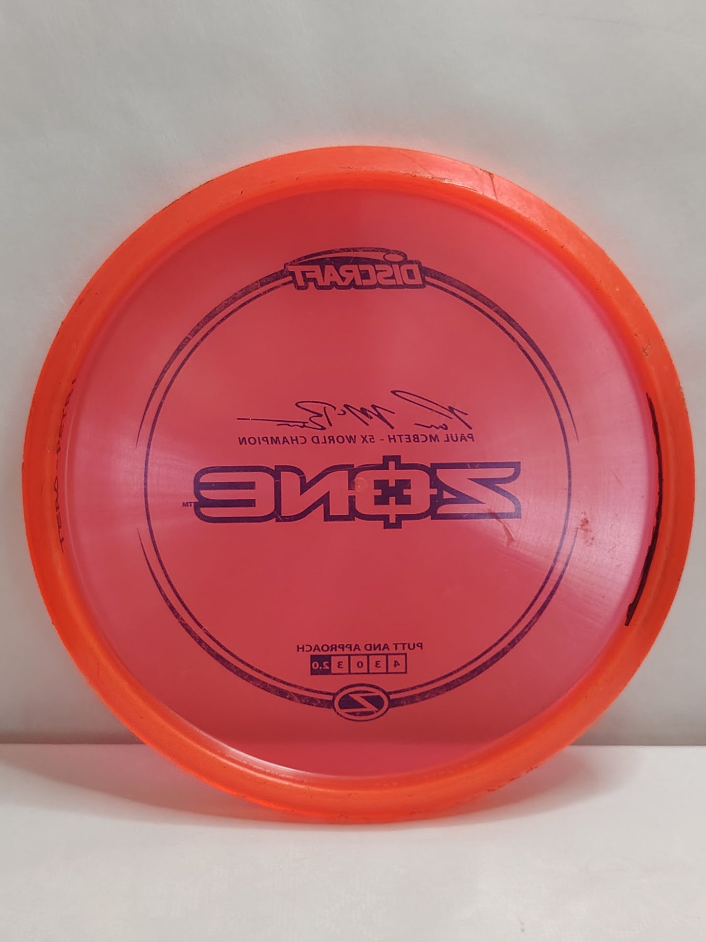 Discraft Z Line Zone Paul McBeth – Punainen, noin 177 g, Kunto: B