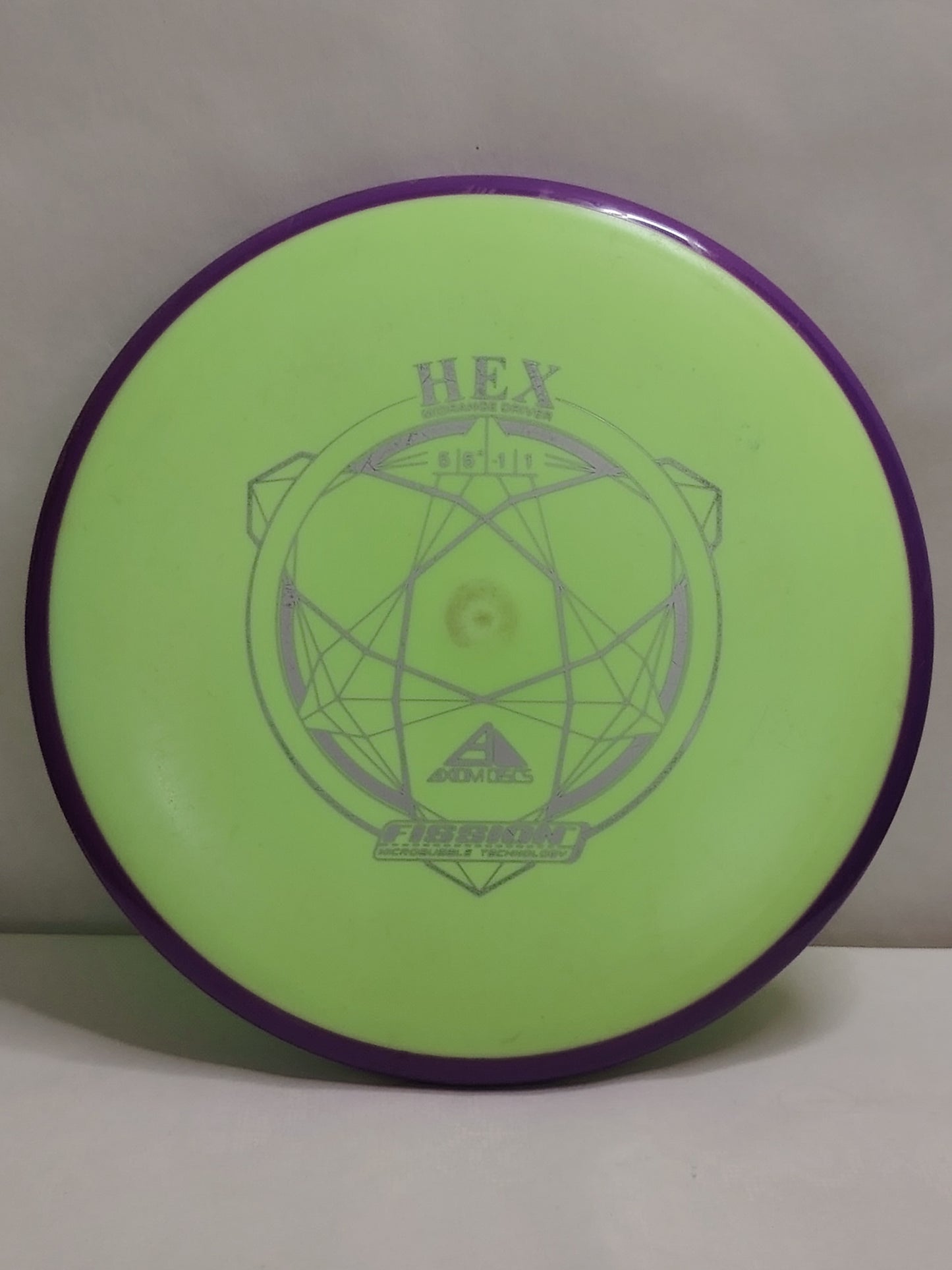 Axiom Discs Fission Hex – Vihreä/Liila, 160 g, Kunto: B+