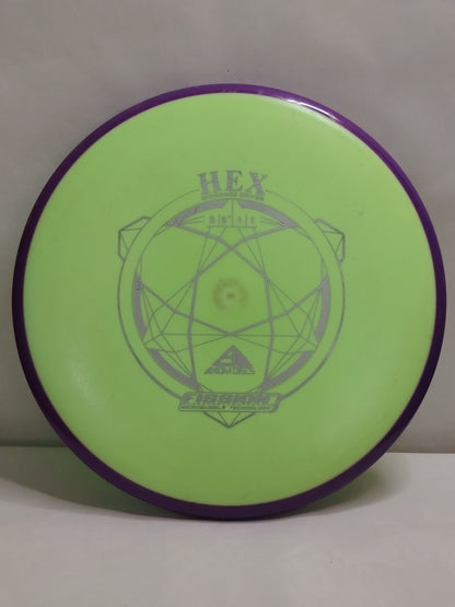 Axiom Discs Fission Hex – Vihreä/Liila, 160 g, Kunto: B+
