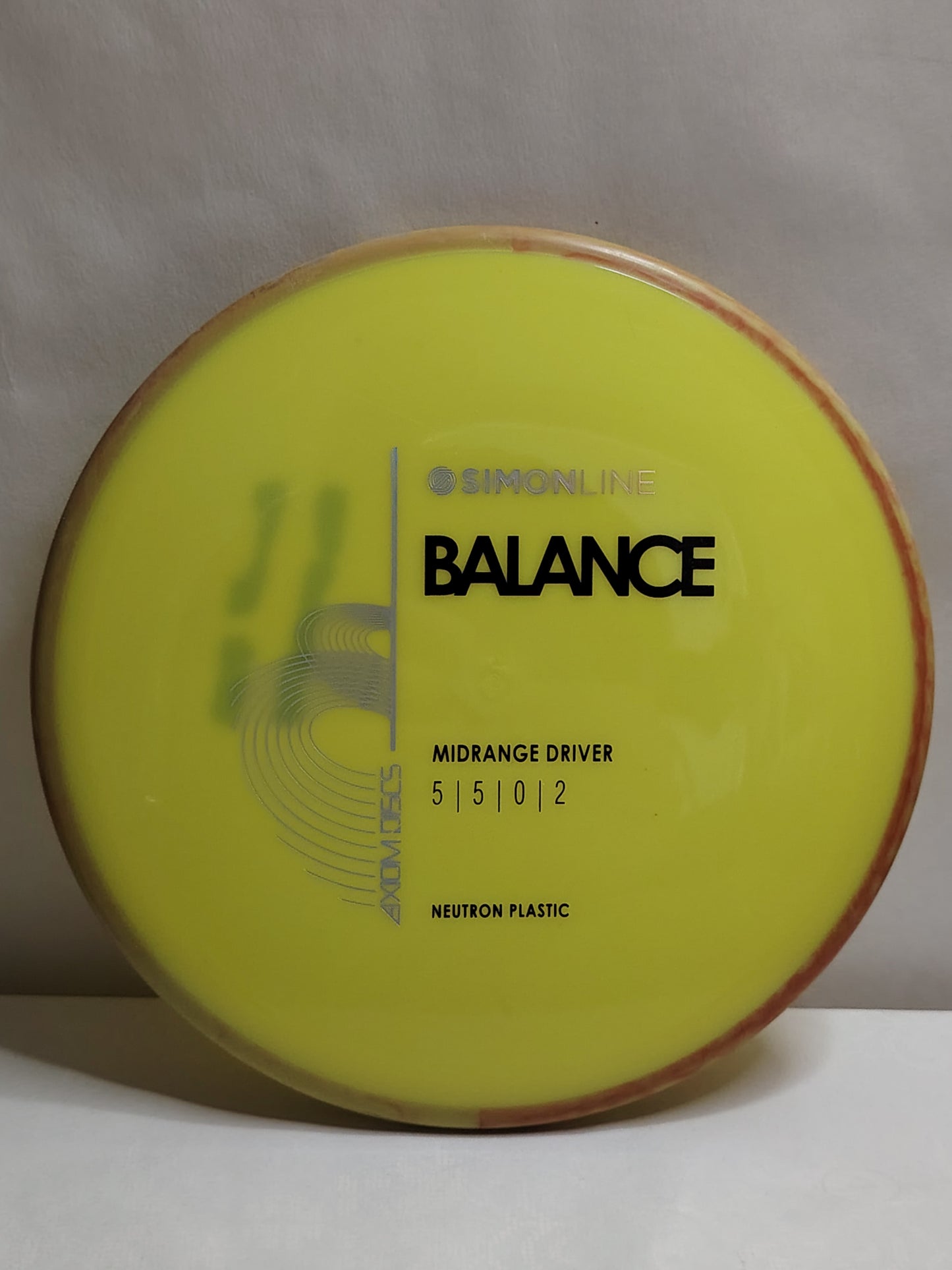 Axiom Discs Neutron Balance – Simon Line – Keltainen, 176 g, Kunto: A-