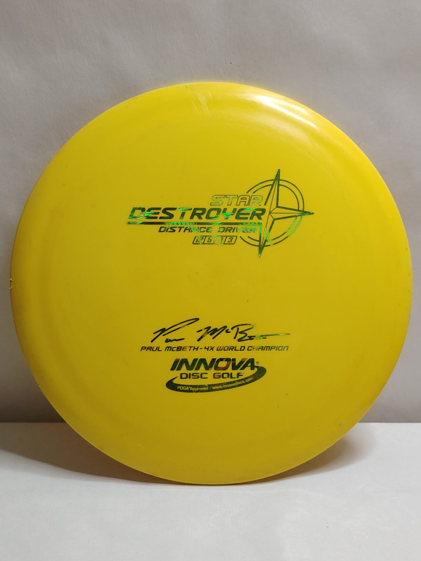 Innova Star Destroyer – Paul McBeth – Keltainen, noin 174 g, Kunto: A-
