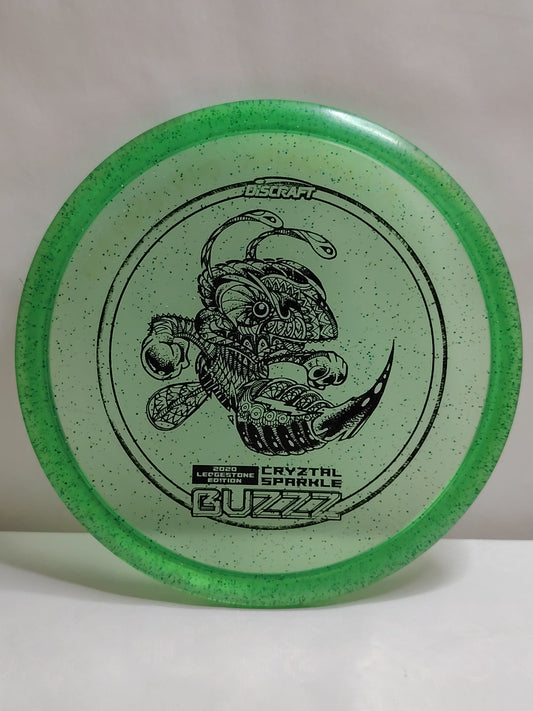 Discraft CryZtal Sparkle Buzzz – 2020 Ledgestone Edition – Vihreä, noin 177 g, Kunto: A-