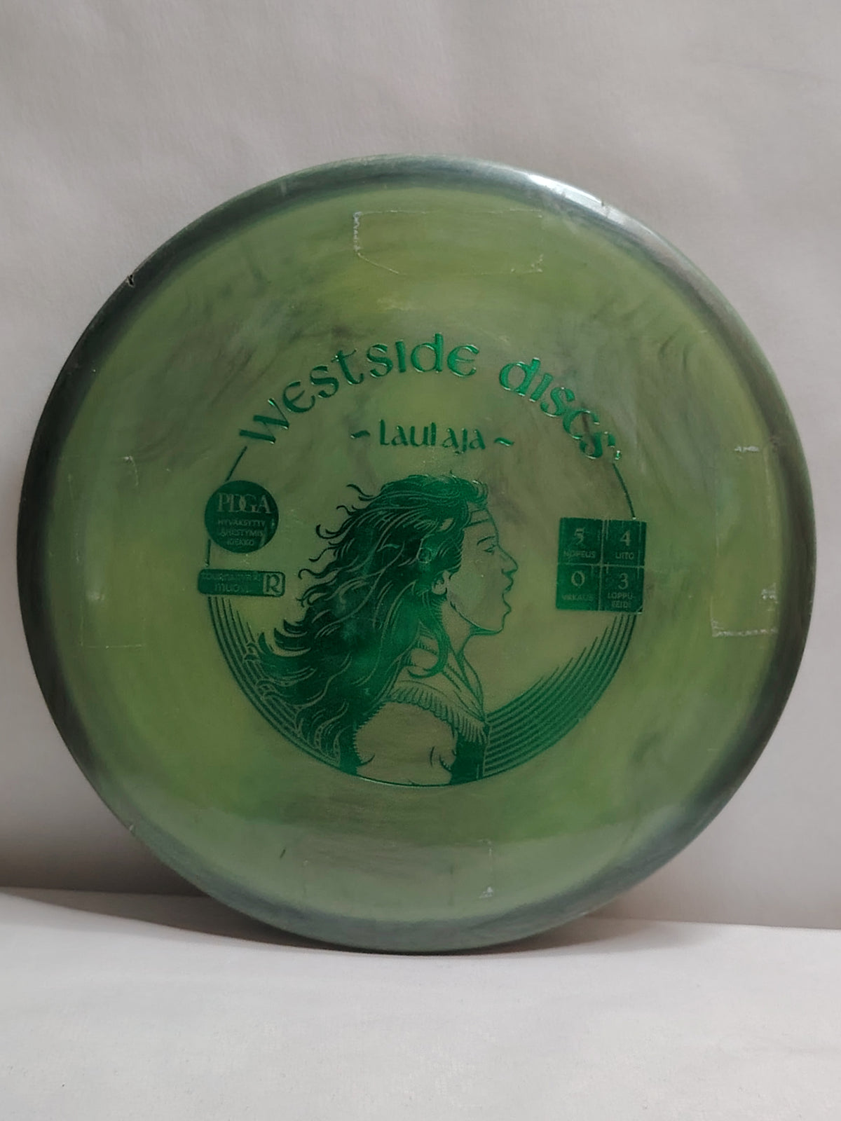 Westside Discs Tournament-R Bard (Laulaja) – Vihreä, 176 g, Kunto: B