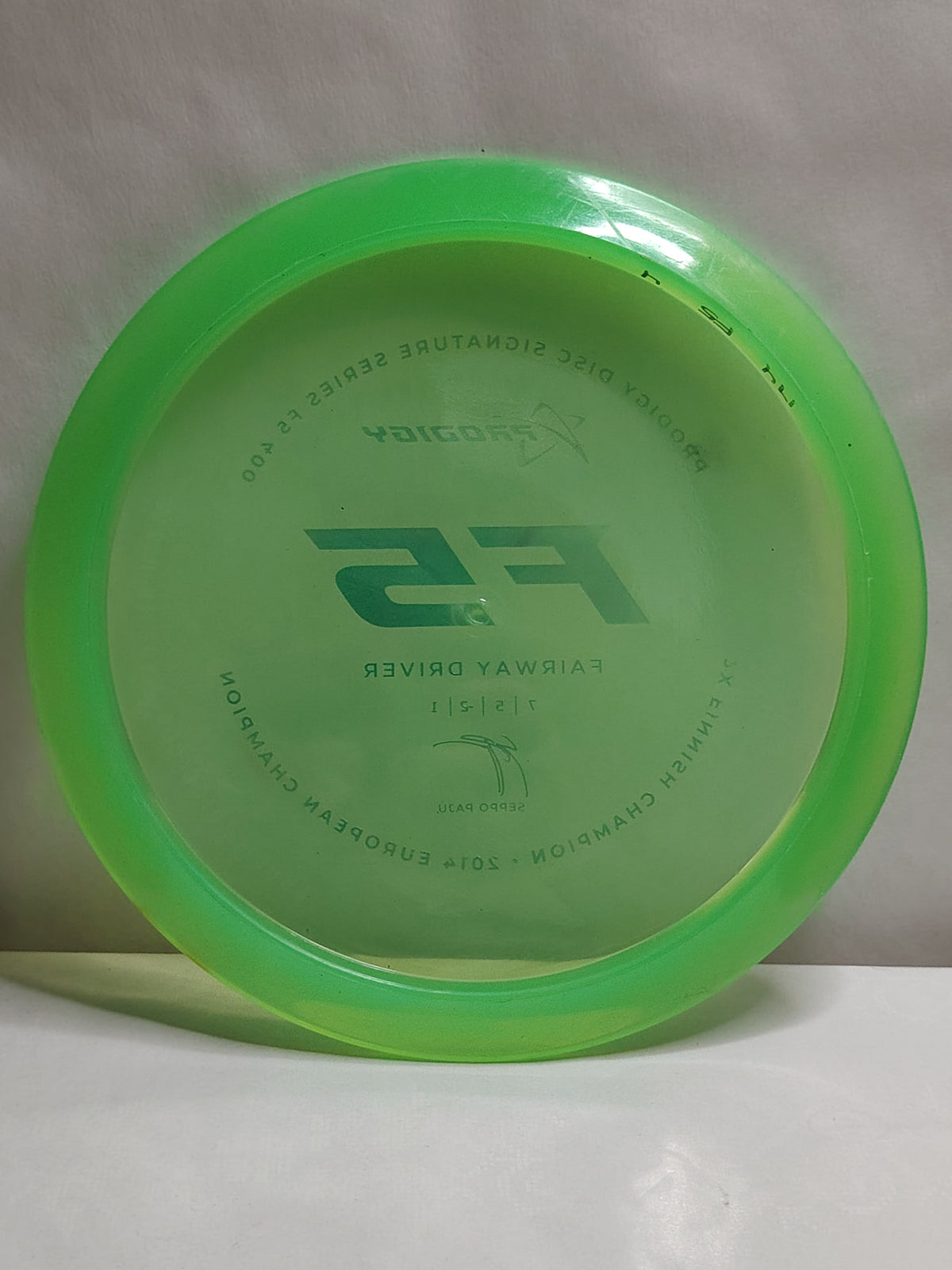 Prodigy F5 400 Plastic – Seppo Paju Signature – Green, 174g, Condition: B+