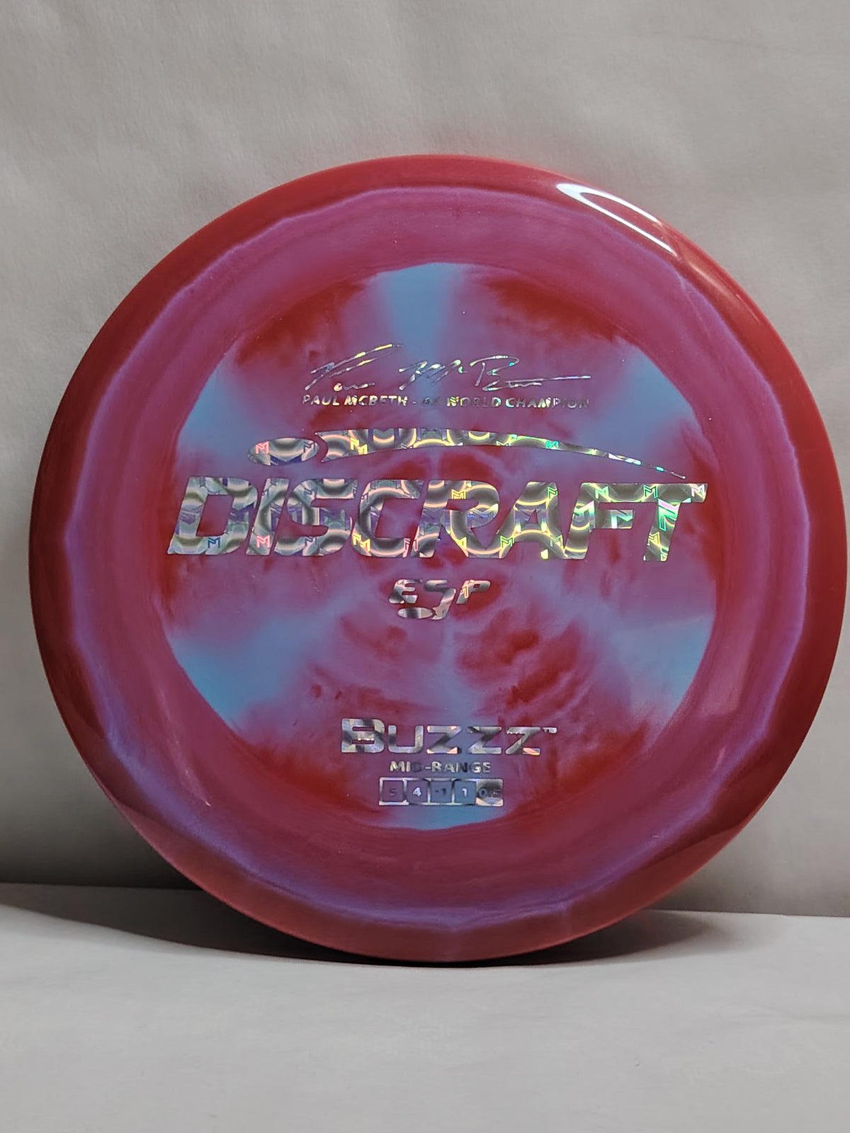 Discraft ESP Buzzz – Paul McBeth 6x – Red, 175 g, Unused