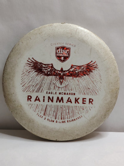 Discmania Flex 3 Glow D-Line Rainmaker – Valkoinen, 174 g, Kunto: C