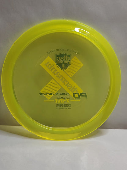 Discmania C-Line PD – X-Out – Keltainen, 176 g, Kunto: B