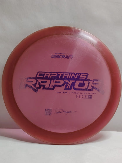Discraft Z Captain’s Raptor – First Run – Paul Ulibarri Tour Series – Red, approx. 173 g, Condition: B
