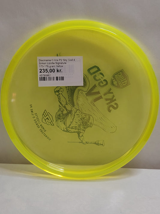 Discmania Sky God IV – Simon Lizotte Signature Series – Keltainen, 174 g, Kunto: Käyttämätön
