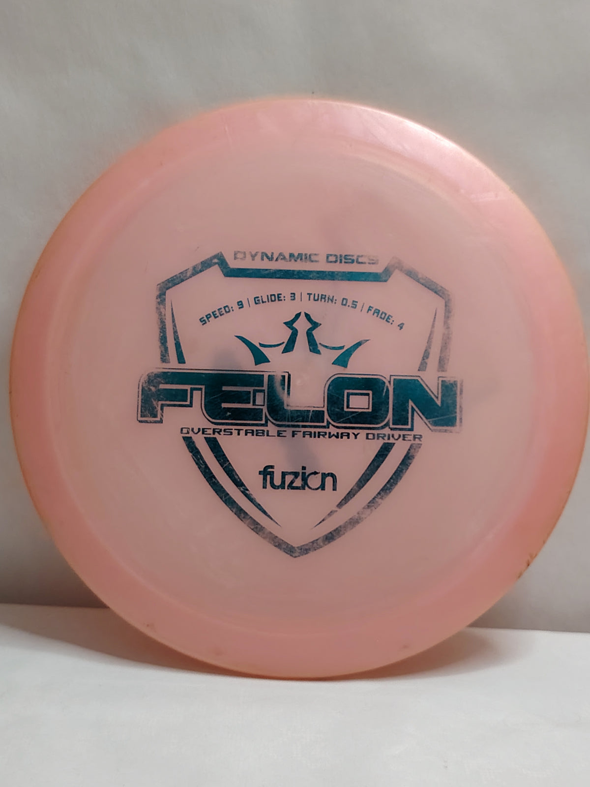 Dynamic Discs Fuzion Felon – Pinkki, 174 g, Kunto: B