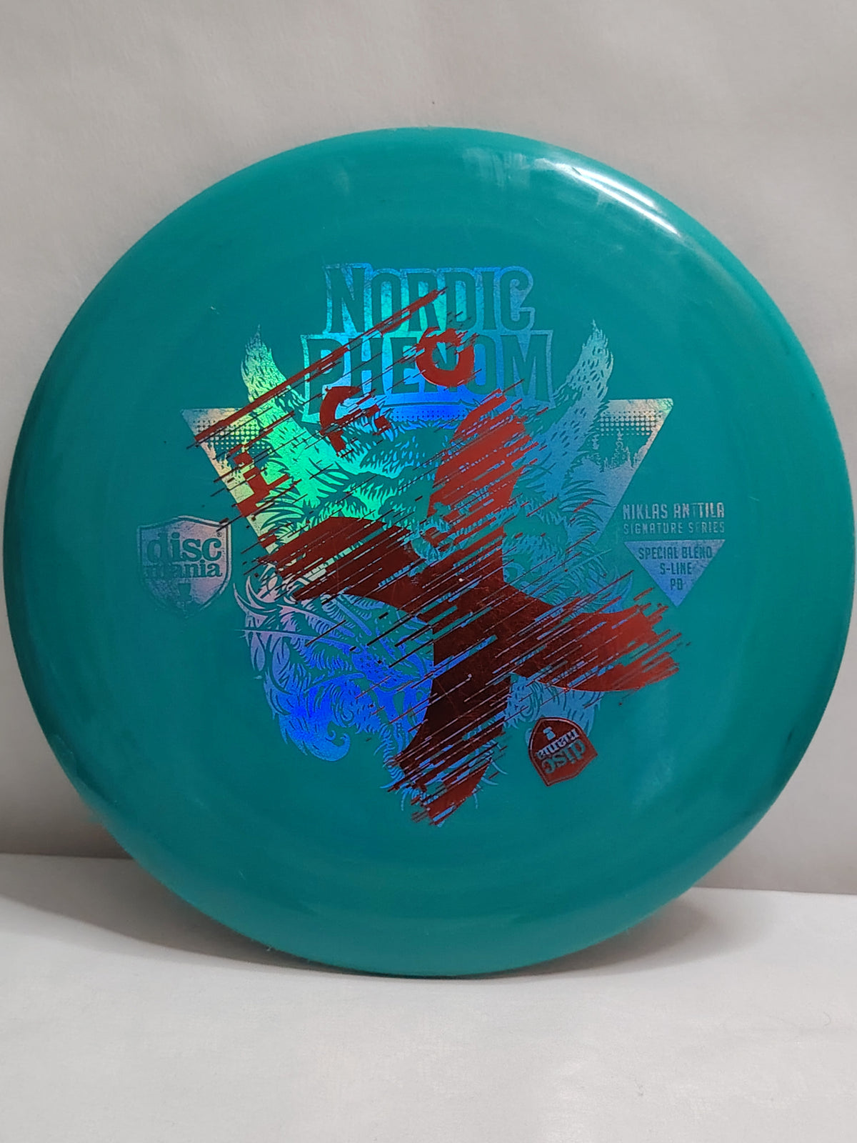 Discmania Nordic Phenom – S-Line PD X-Out – Vihreä, 175 g, Kunto: B+/A-